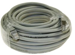 PATCHKABEL CAT6, RJ45, S/ FTP (PIMF),  GRAU,  15M,  LSOH