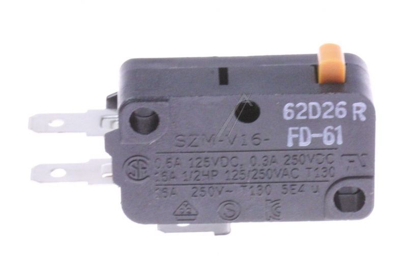 SZM-V16-FD-61 3405-001032 SWITCH-MICRO 125/ 250VAC,16A,200GF, SPDT