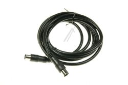 ANTENNENKABEL 2,5M CLASS A GERADE SCHWARZ