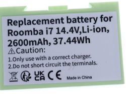 14,4V-2600MAH LI-ION STAUBSAUGERROBOTER AKKU ALTERNATIV FÜR IROBOT