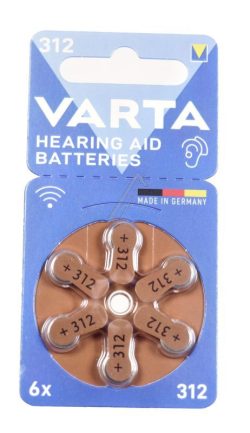 312 24607 101 416 1,45V HEARING AID BATTERIES 312 BLISTER 6