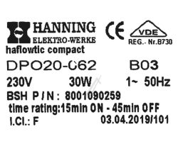 DPO20-062 00146083 ODVODNA PUMPA