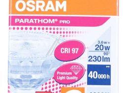 LPPMR16D2036 3,6 PARATHOM PRO MR16 20 36 ° DIM 3.6 W/ 4000 K GU5.3, 12V