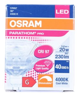 LPPMR16D2036 3,6 PARATHOM PRO MR16 20 36 ° DIM 3.6 W/ 4000 K GU5.3, 12V