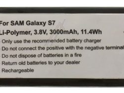 3,8V-3000MAH LI-POLYMER PHONE AKKU ALTERNATIV FÜR SAMSUNG GALAXY S7