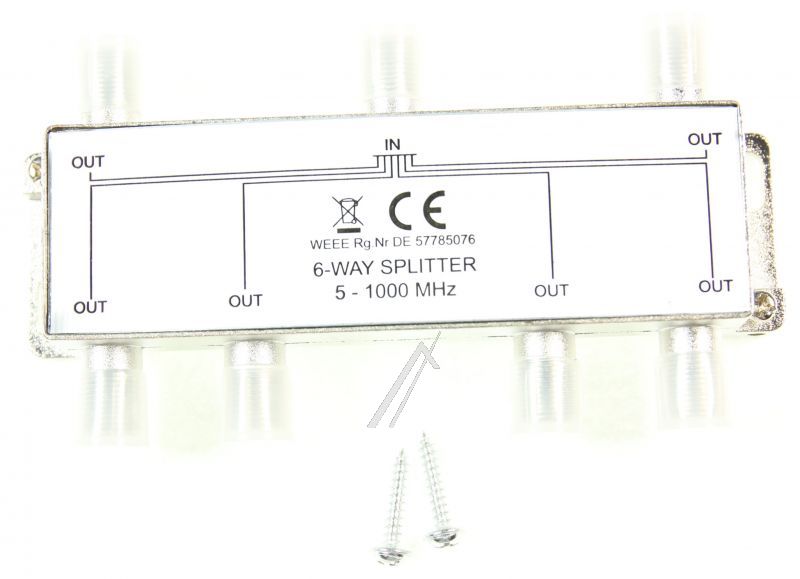 BK 6-FACH VERTEILER 5-1000 MHZ100DB DIGITAL