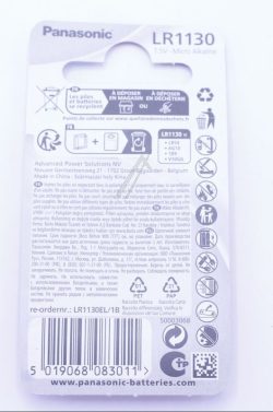 LR1130 LR1130L/ 1B 1,5V-44MAH ALKALINE KNOPFZELLE 1ER BLISTER