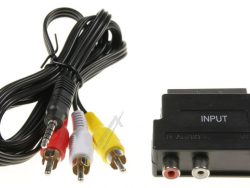 0000/ 3649 ADAPTERSET KLINKE AUF CINCH/ SCART FÜR TECHNISAT-RECEIVER
