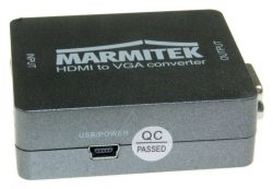 CONNECT HV15 25008266 HDMI ZU VGA ADAPTER -HDMI AUF VGA UND AUDIO KONVERTER - 3,5 MM AUDIO-ANSCHLUSS - FULL HD - 1080P
