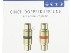 PREMIUM 0080951 PREMIUM CINCH-DOPPELKUPPLUNG 2ER SET ROT & SCHWARZ