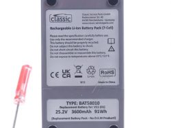 25,2V-3600MAH BAT58010 AKKU ALTERNATIV FÜR DYSON V11 SV14 (VERSCHRAUBTER AKKU)