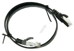 PATCHKABEL CAT7, RJ45, U/ FTP,  SCHWARZ,  0,5M,  SLIM