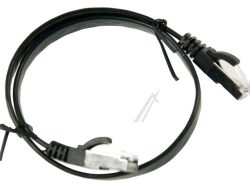 PATCHKABEL CAT7, RJ45, U/ FTP,  SCHWARZ,  0,5M,  SLIM