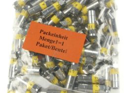 DV 15 N 19632 F-KOMPRESSIONS-STECKER 100 STÜCK NITIN-BESCHICHTET FÜR MK96