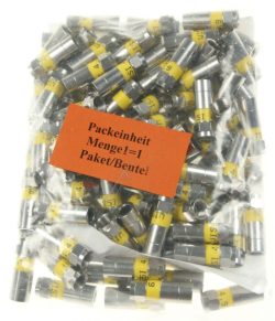 DV 15 N 19632 F-KOMPRESSIONS-STECKER 100 STÜCK NITIN-BESCHICHTET FÜR MK96