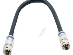 OVZ 925 29103011 F-PATCHKABEL SCHRAUBBAR 120DB,  0,25M,  SCHWARZ,  KOMPRESSIONSS