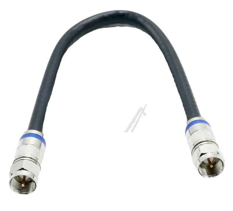 OVZ 925 29103011 F-PATCHKABEL SCHRAUBBAR 120DB,  0,25M,  SCHWARZ,  KOMPRESSIONSS