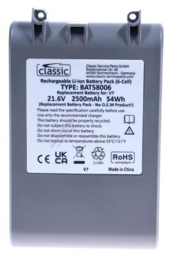 21,6V-2500MAH BAT58006 BATERIJA ZAMENSKA ZA DYSON V7