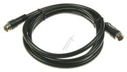 F-ANSCHLUSSKABEL 1,5M CLASS A GERADE SCHWARZ
