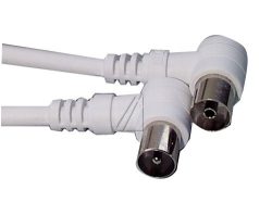 ANTENNENKABEL 7,5M WEISS ST-KUPP WINKELSTECKER