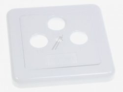 GDZ 300 22520067 ABDECKPLATTE,  3-LOCH,  2-TEILIGREINWEISS,75X75