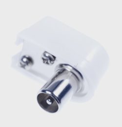 WST10532 KOAX WINKELSTECKER,  WEISS