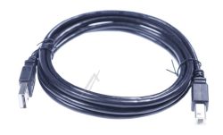 USB-A ADAPTERKABEL,  USB-B,  2.0, SCHWARZ,  1,8M