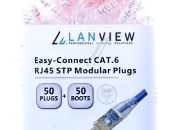 LVN125310 LANVIEW EASY-CONNECT RJ45 CAT. 6 STP STECKER FÜR AWG 23-24, (50 STÜCK)