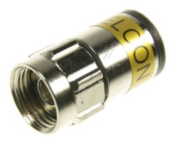 OVZ 037 22505086 PUSH-ON F-STECKER,  F. 3-FACH GESCHIRMTES KABEL GELB