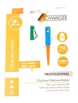 GFNK2300 GLASF. OS2 10GBIT/ S LC/ APC - - SC/ UPC 3M WEISS