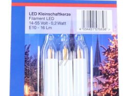 E10 14-55V-0,2W LED-KLEINSCHAFTKERZE 3ER- BLISTER