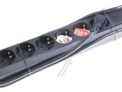 ECO-LINE 1159400015 STECKDOSENLEISTE 6-FACH SCHWARZ 1,5M
