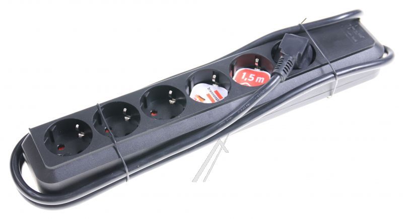 ECO-LINE 1159400015 STECKDOSENLEISTE 6-FACH SCHWARZ 1,5M
