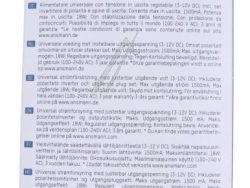 APS 1500 1201-0024 STECKERNETZTEIL UNIVERSAL 3-12V DC,  INKL. 7 VERSCH. STECKERTYPEN