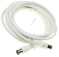 F-QUICK-ANSCHLUSSKABEL 2,5M CLASS A GERADE WEISS