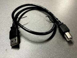 USB-A ADAPTERKABEL,  USB-B,  2.0, SCHWARZ,  0,5M