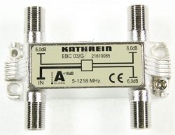 EBC 03/ G 21610085 3FACH VERTEILER 6 DB 5-1218 MHZ