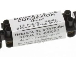 121300 LÜSTERKLEMMRIEGEL BIS 4 MM² SCHWARZ,  12-POL.