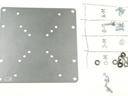 HA 3 VESA-ADAPTER 50/ 75/ 100 > 200 ,  SILBER
