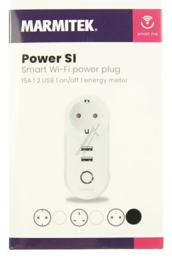POWER SI 25108521 POWER SE SMART WI-FI NETZSTECKER - IEC TYP E (FR/ BE/ SV/ TN) - ALEXA UND GOOGLE