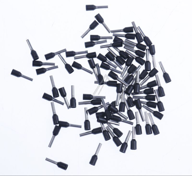 10024902 ADERENDHÜLSE ADERENDHÜLSE,  ISOLIERT,  SCHWARZ,  1,5 MM² EINSATZBEREICH BEI MAX. 110°,  CU-ZN/ GALSN