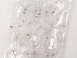 MP0027 RJ45-MODULARSTECKER,  CAT.6, UNGESCHIRMT,  VORNE OFFEN,  50 STK.