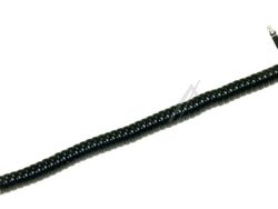 TELFONHÖRERKABEL 2M SCHWARZ GEWENDELT 4/ 4