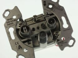 DD 04 M 0650 14566 MULTIMEDIA-STICHDOSE,  5 DB,  1 STÜCK,  3-LOCH,  F-ANSCHLUSS,  TV