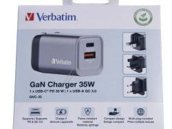 GNC-35 32200 GAN PUNJAČ 35W 1X USB-C,  1X USB-A,  PD,  QC,  PPS,  EU/ UK/ US