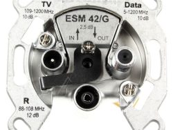ESM 42/ G 21110055 MODEM-DURCHSCHLEIFDOSE 3FACH SELEKTIV