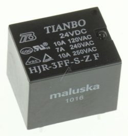 24VDC 10A-250VAC HJR-3FF-24VDC-S-ZF RELAIS,  1 WECHSLER - ALTERNATIV FÜR HF7FD
