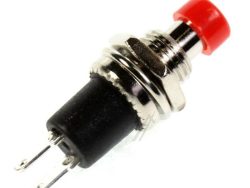 125VAC-1A R18-29A-3-H MINIATUR-DRUCKTASTER,  1-POLIG SCHLIESSER,  ROT