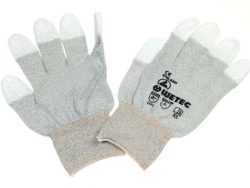 8745.0205 ESD-HANDSCHUH-PAAR GRÖSSE XS -NAHTLOS MIT PU-FINGERKUPPEN