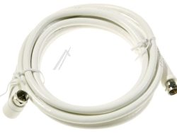 F-ANSCHLUSSKABEL 2,5M CLASS A GERADE/ WINKEL WEISS